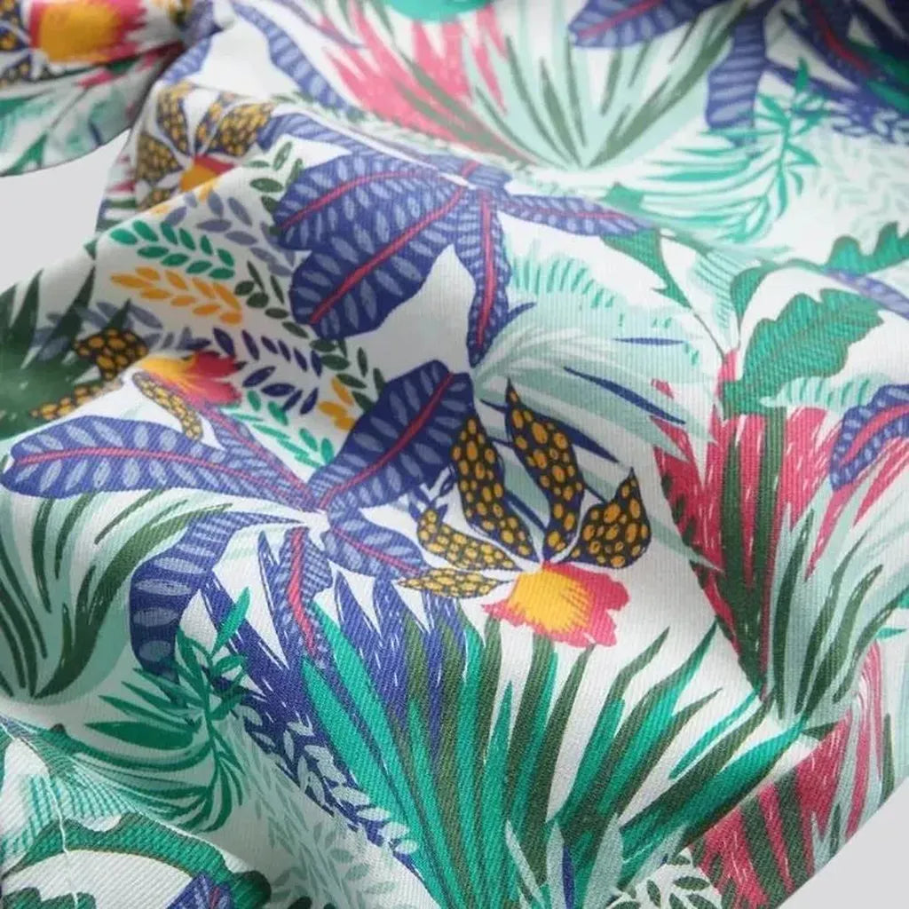 Skinny denim shorts
 for men