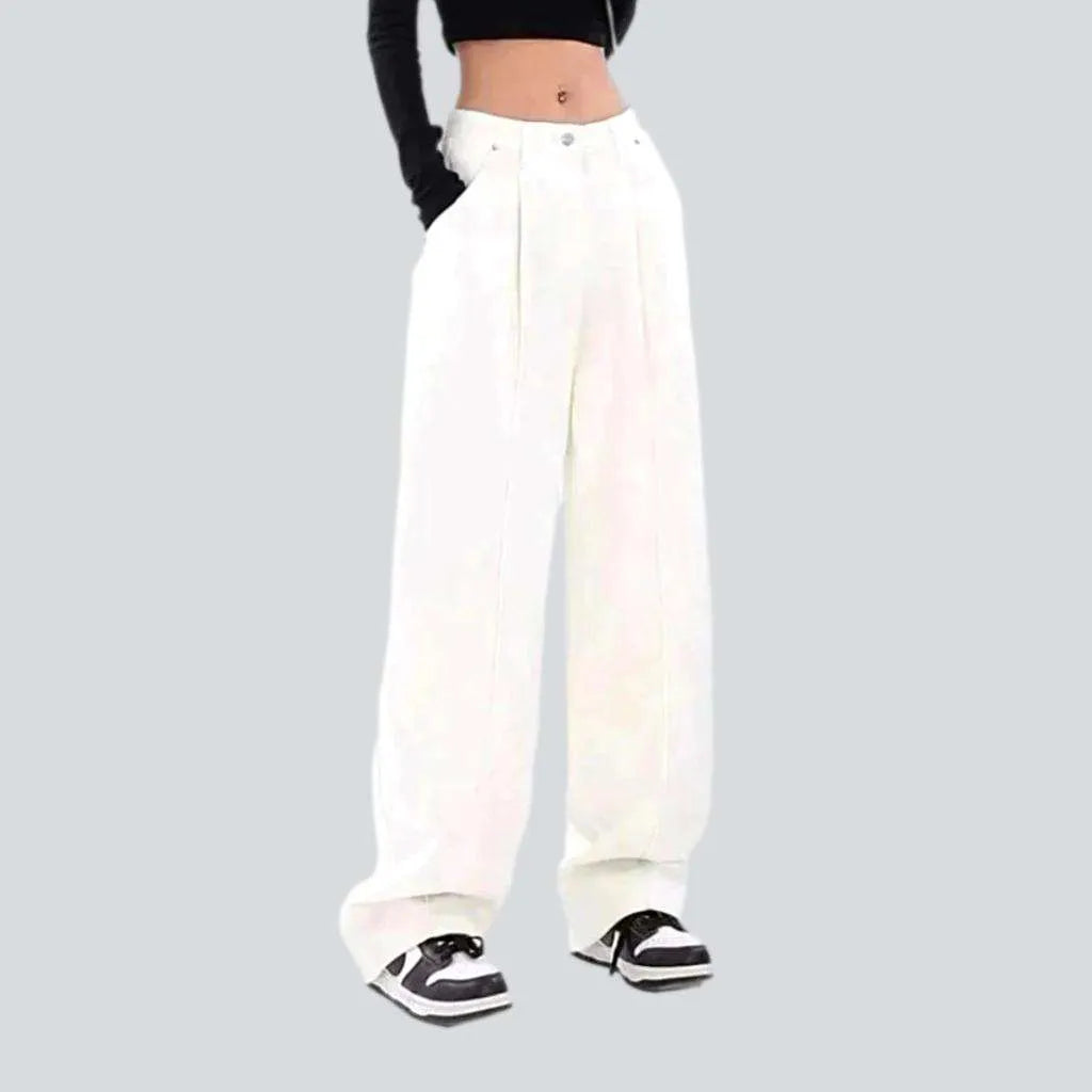 Vintage front seams jeans
 for women