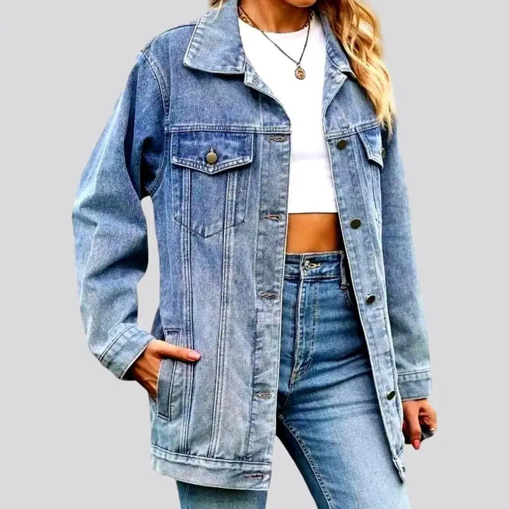 Vintage stonewashed denim jacket for women | Jeans4you.shop