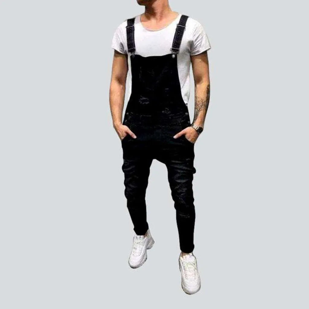 Men's stylish denim dungaree